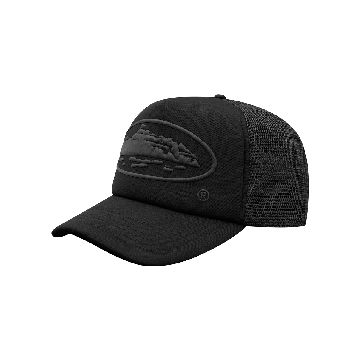 帽子 CORTEIZ ALCATRAZ PUFF PRINT TRUCKER HAT Corteiz Alcatraz Premium Puff Print Trucker Hat Black/Black