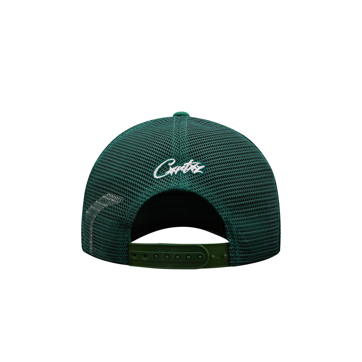 ALCATRAZ PUFF PRINT TRUCKER HAT [GREEN] – CRTZRTW