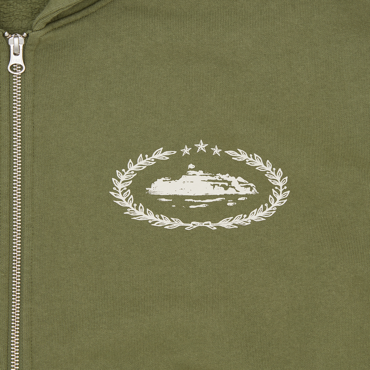 SUPERIOR ROYALE ZIP HOODIE [OLIVE] – CRTZRTW