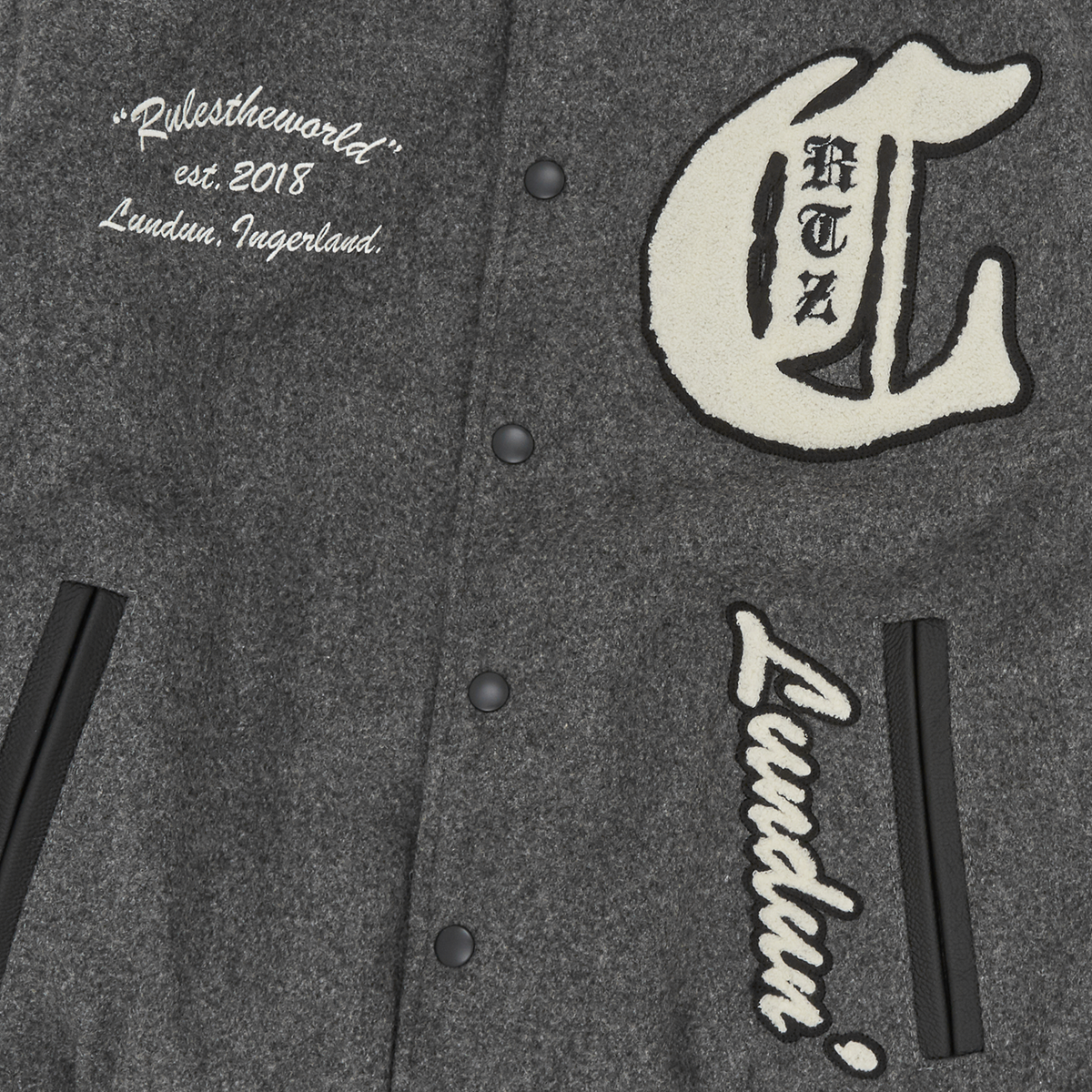 US VS DEM VARSITY JACKET [GREY] – CRTZRTW