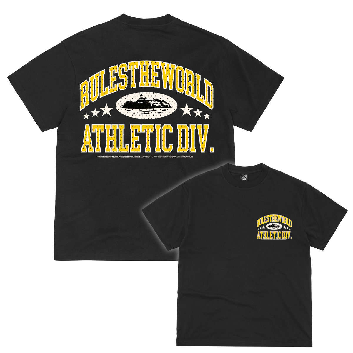 RTW ATHLETIC DIVISION TEE [BLACK] *NEW BLANK* CRTZRTW