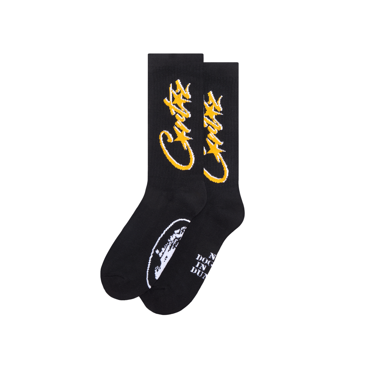 納品書コピー付 CORTEIZ Black Yellow Socks ソックス ALLSTARZ SOCKS [BLACK & YELLOW] – CRTZRTW