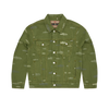 ALCATRAZ PATTERN DENIM JACKET [KHAKI]