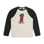 NUMBER 1 RAGLAN LS [BLACK]