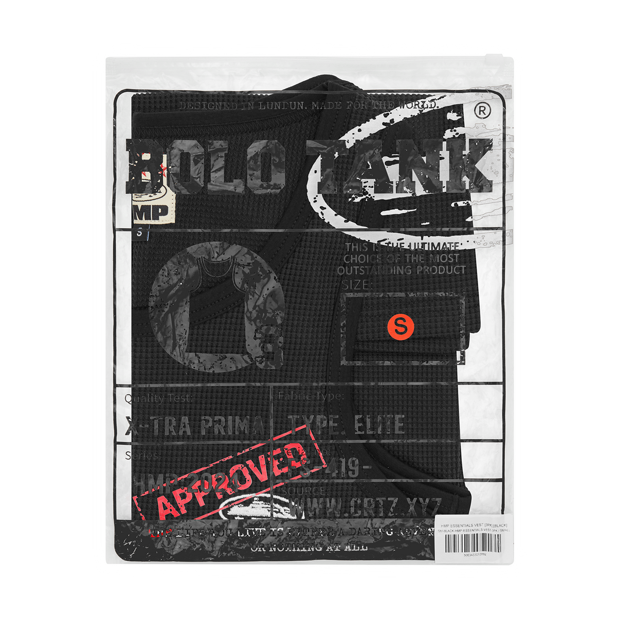 HMP ESSENTIALS TANK TOP [3PK] [BLACK]