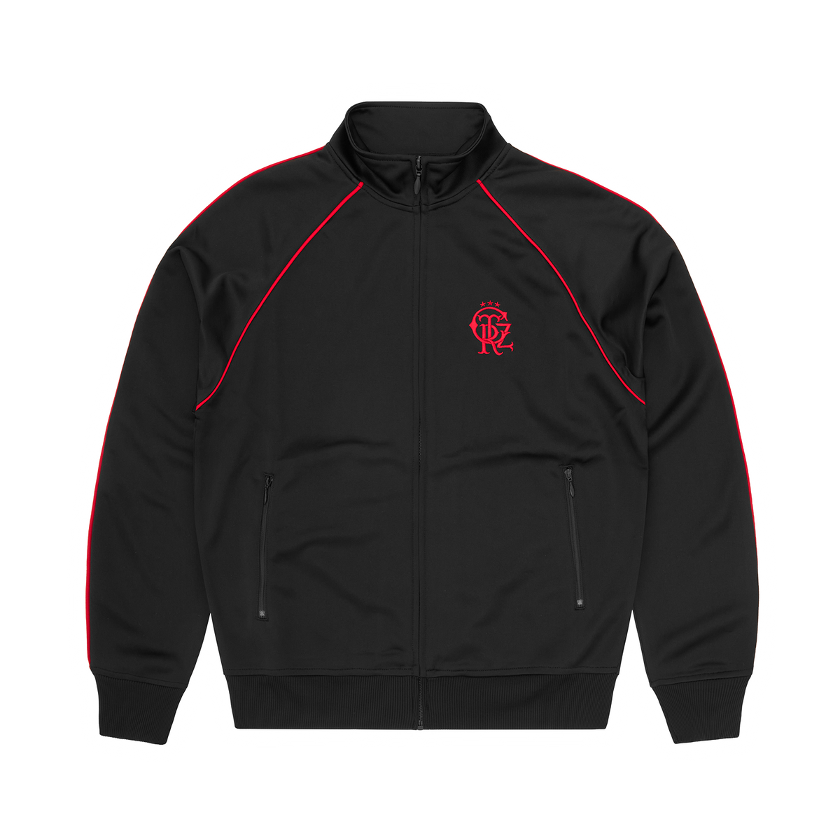 3 STAR CREST TRACK JACKET [BLACK]