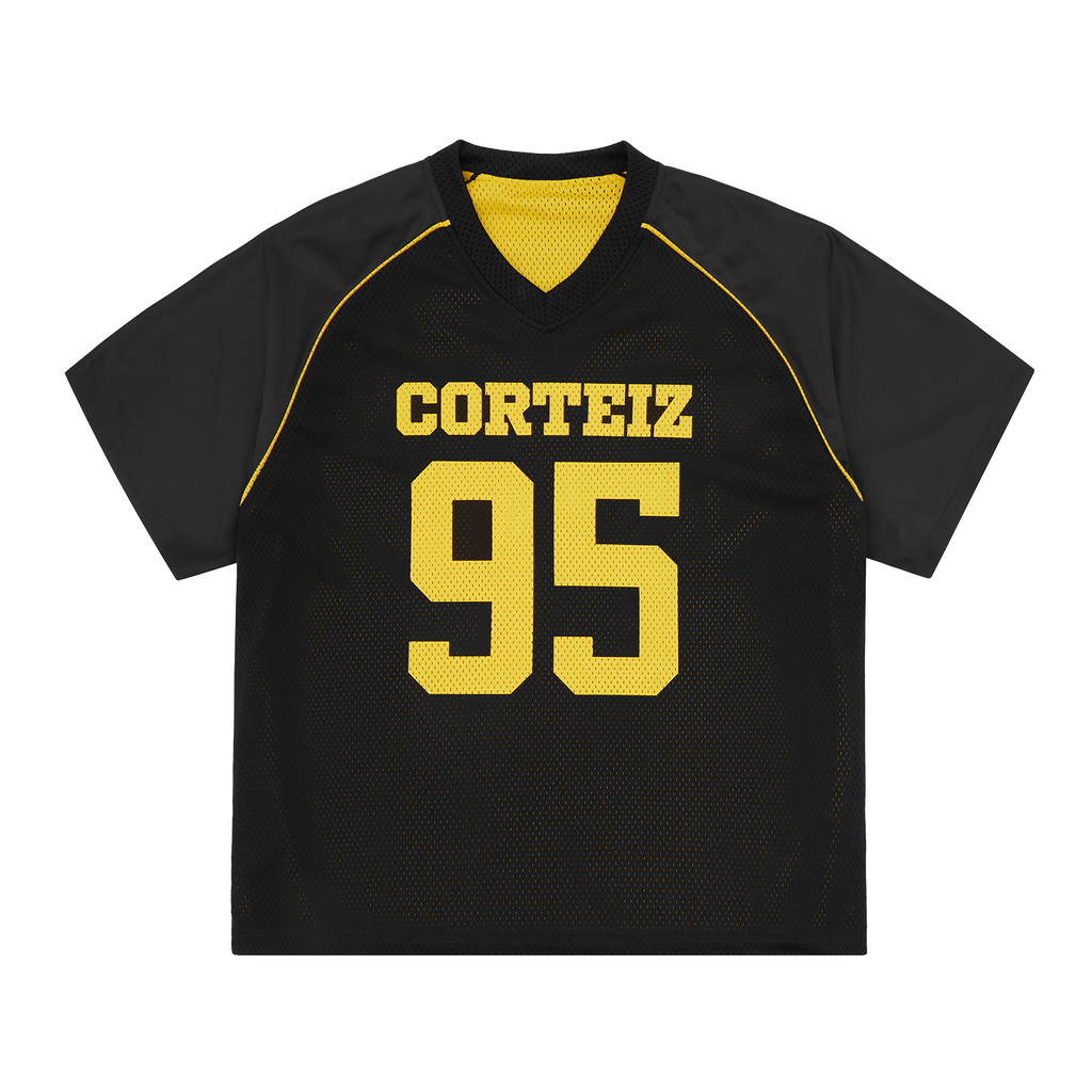 95 REVERSIBLE MESH JERSEY [BLACK / YELLOW]