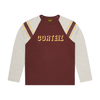 97 HEAVYWEIGHT RAGLAN LS [BURGUNDY]