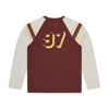 97 HEAVYWEIGHT RAGLAN LS [BURGUNDY]