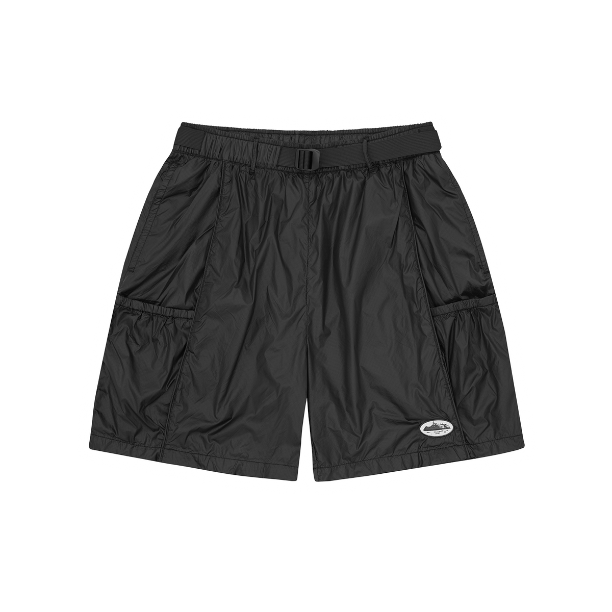 ALCATRAZ NYLON PATCH SHORT [BLACK]
