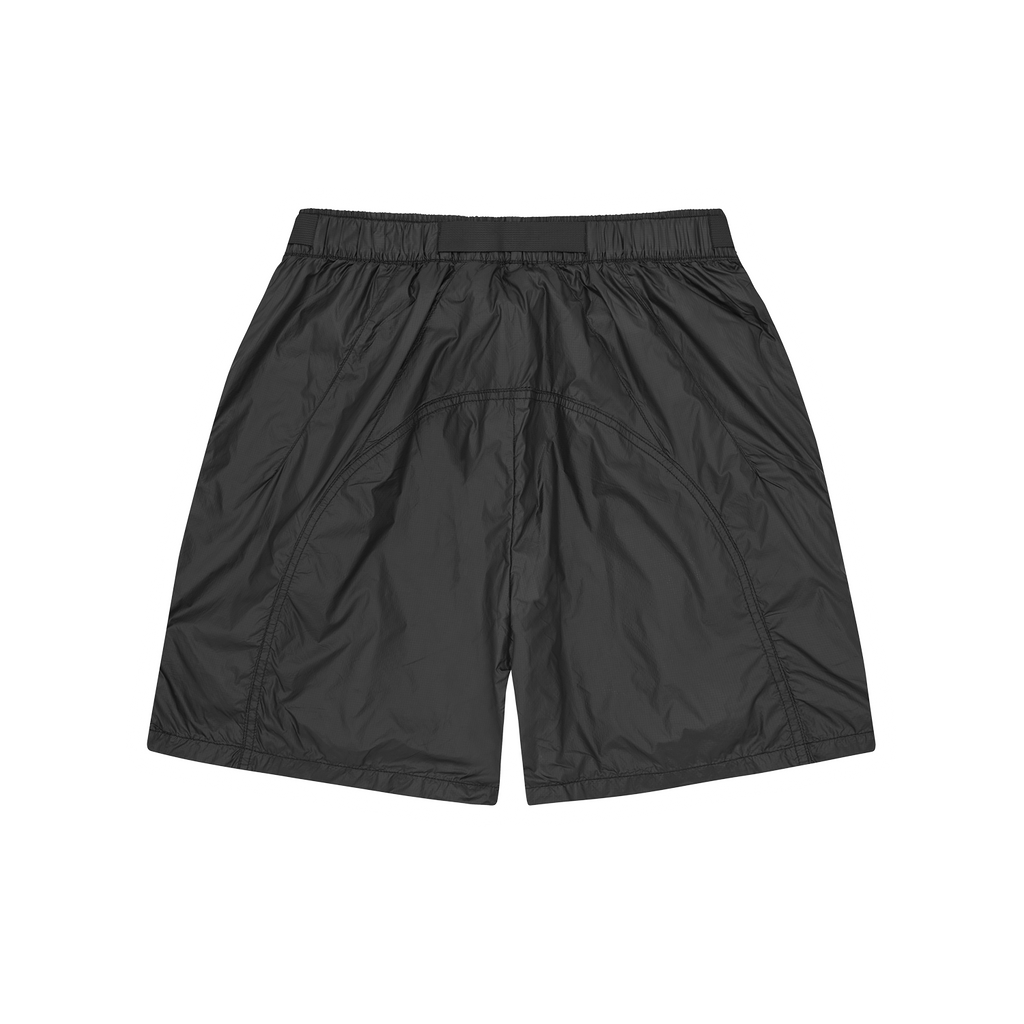 ALCATRAZ NYLON PATCH SHORTS [BLACK]