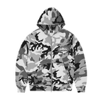 ISLAND PUFF PRINT ZIP HOODIE [ARCTIC CAMO]