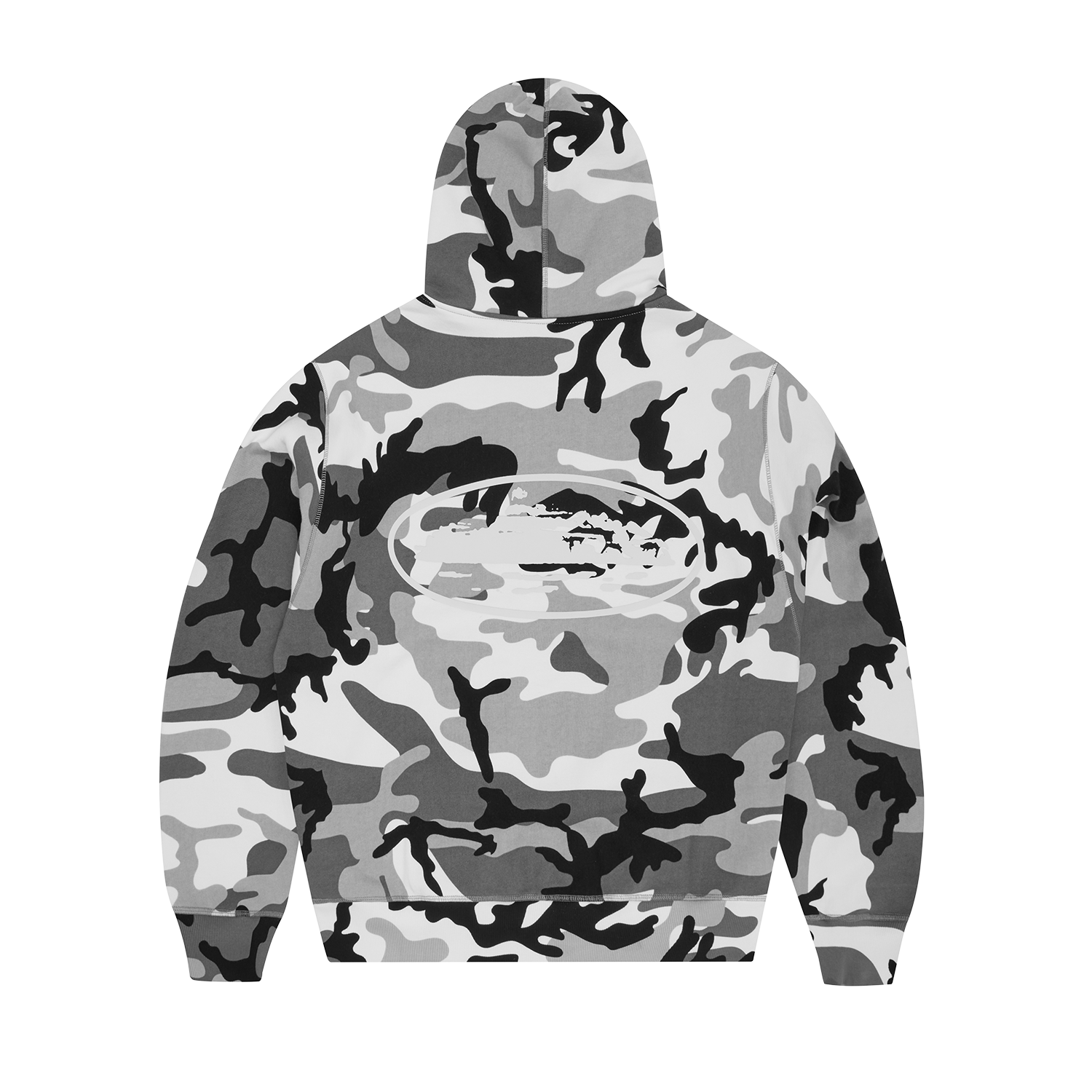 ISLAND PUFF PRINT ZIP HOODIE [ARCTIC CAMO]