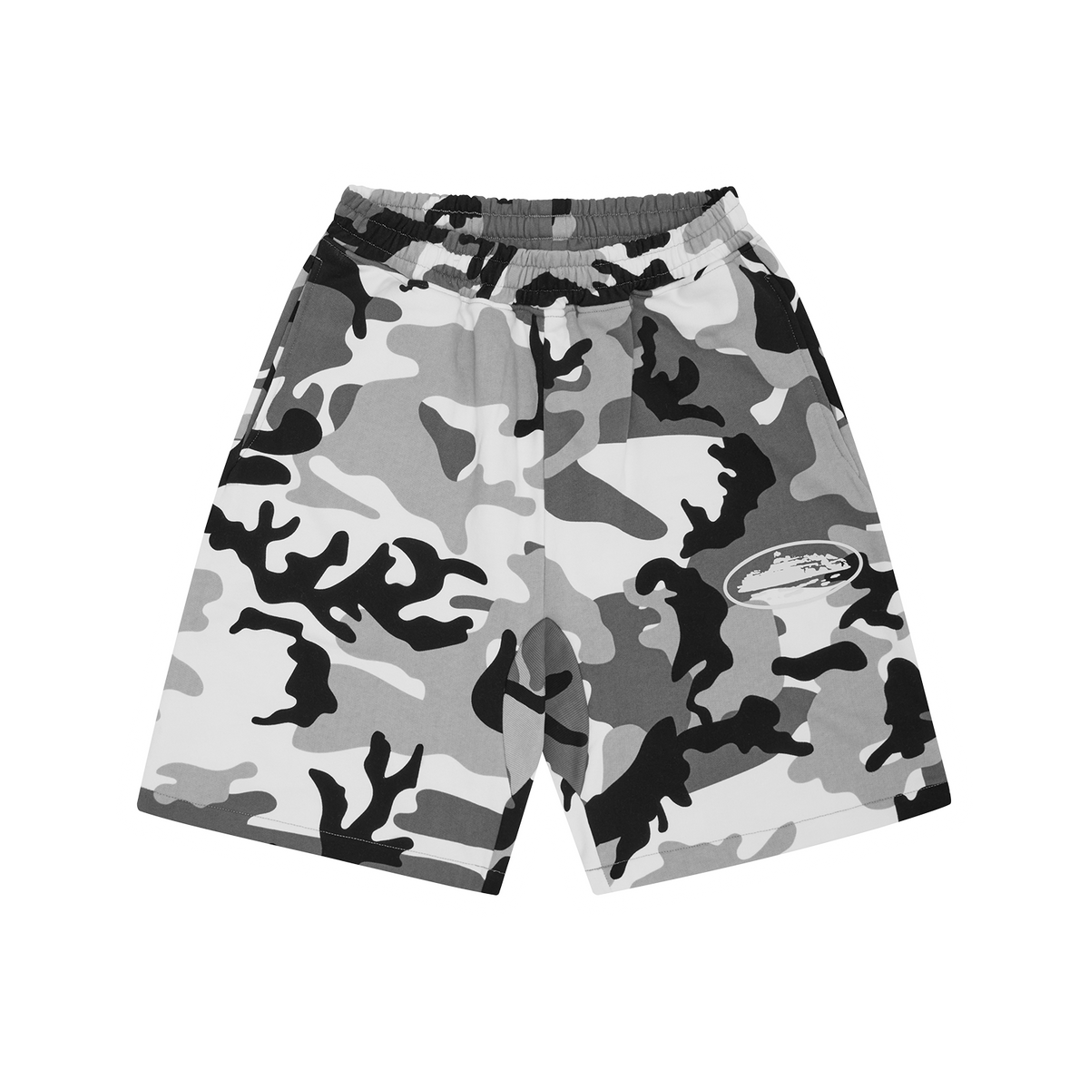 ISLAND PUFF PRINT SWEATSHORT [ARCTIC CAMO]