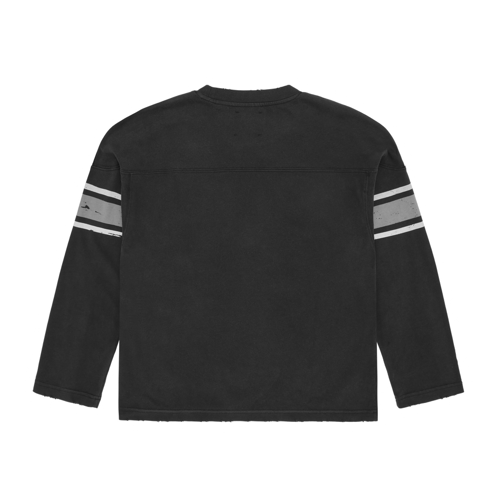 ATHLETICS HEAVYWEIGHT LS TOP [BLACK]