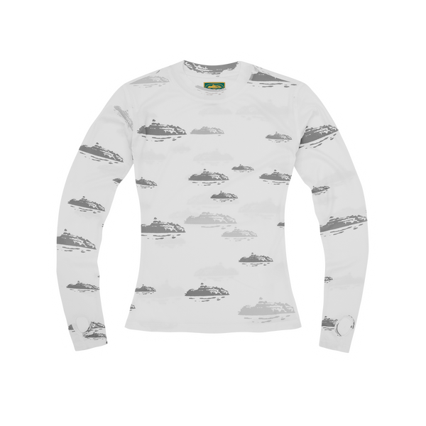 WOMENS ALCATRAZ MESH LONGSLEEVE [WHITE]