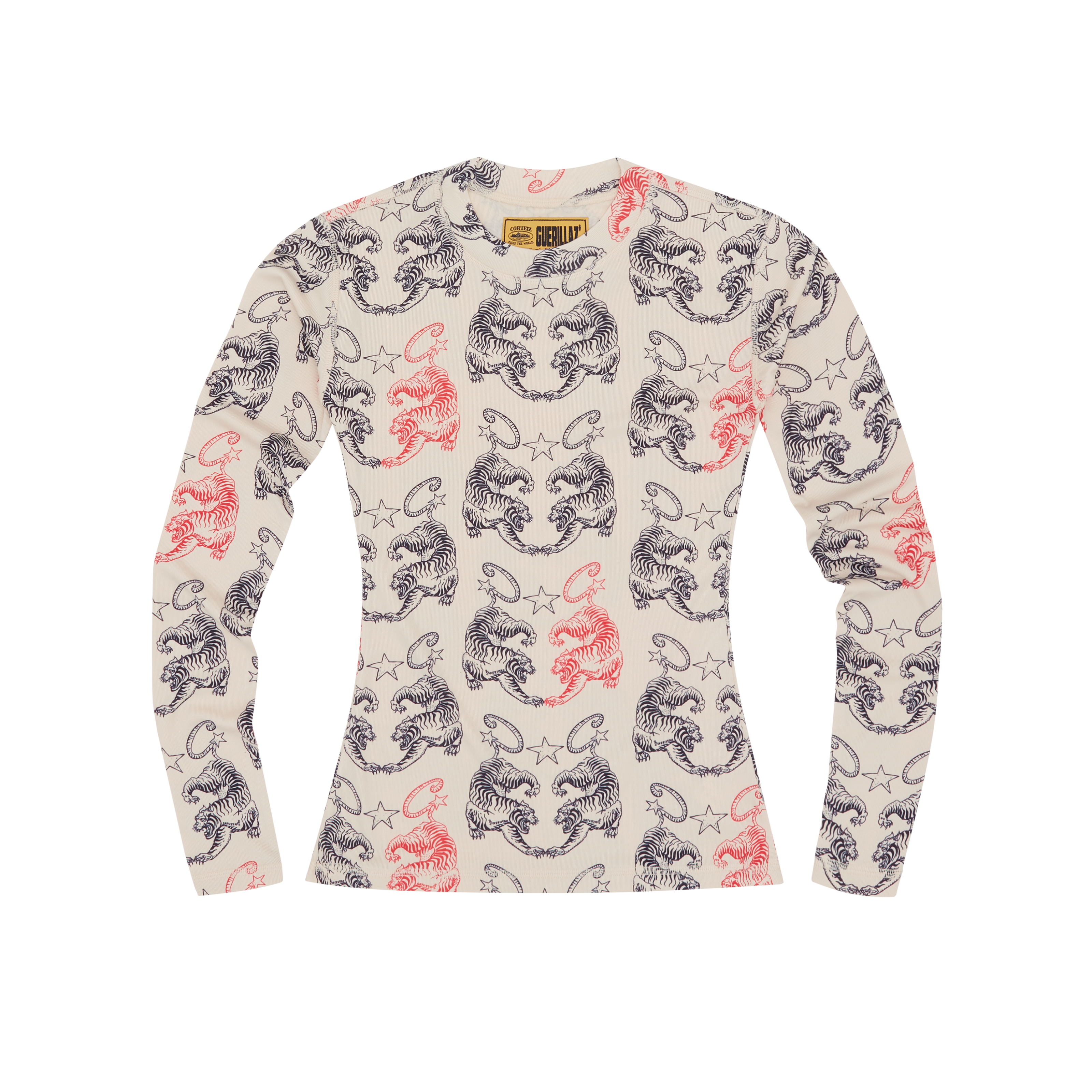 WOMENS TIGER MESH LONGSLEEVE [CREAM]
