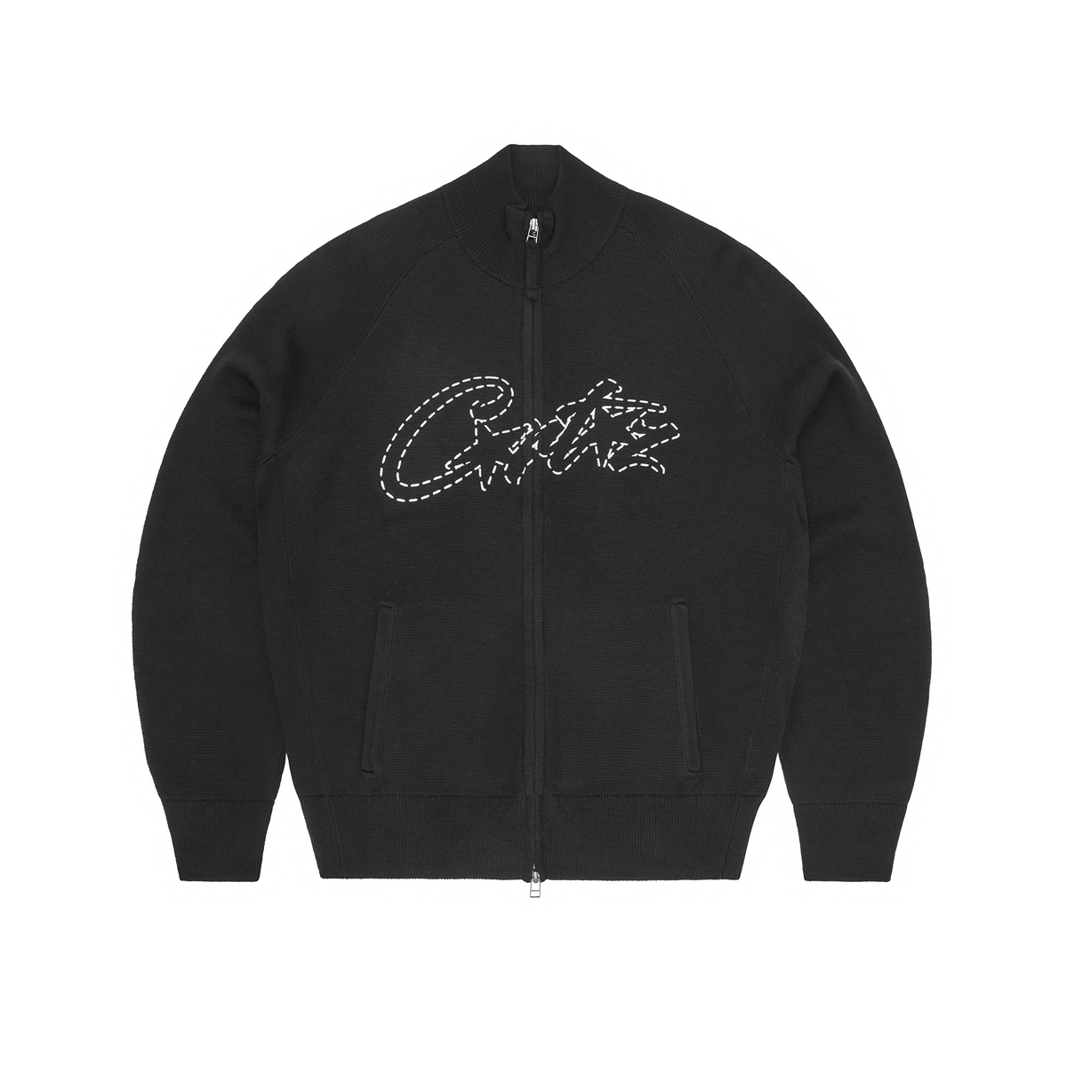 ALLSTARZ KNIT ZIP UP [BLACK]