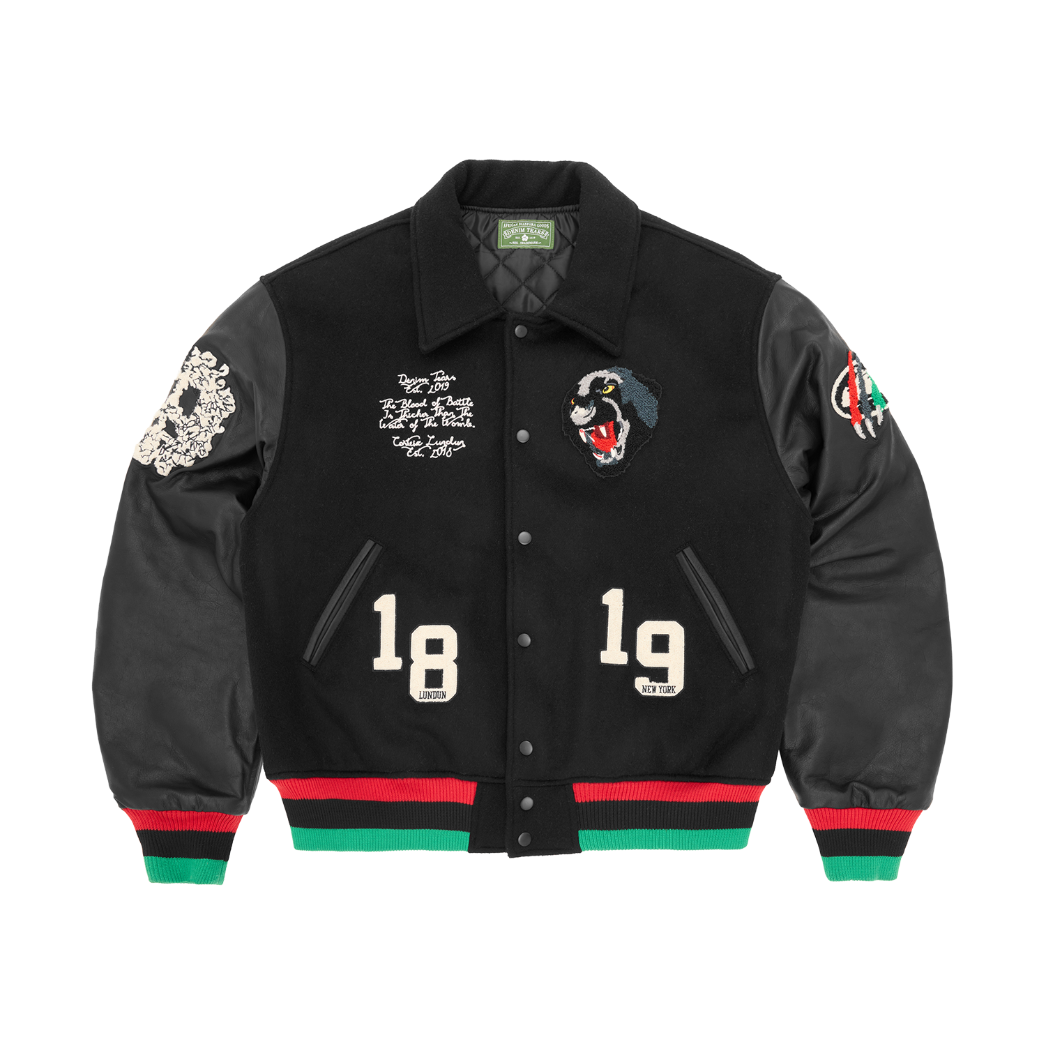 CORTEARS PANTHER VARSITY JACKET [BLACK]