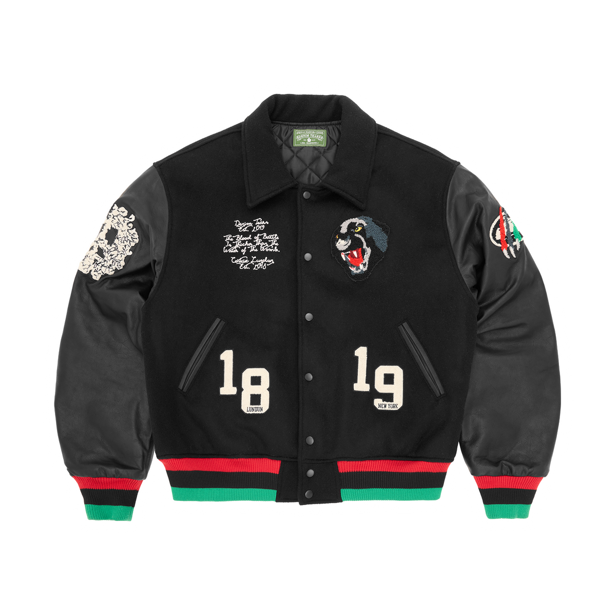 CORTEARS PANTHER VARSITY JACKET [BLACK]