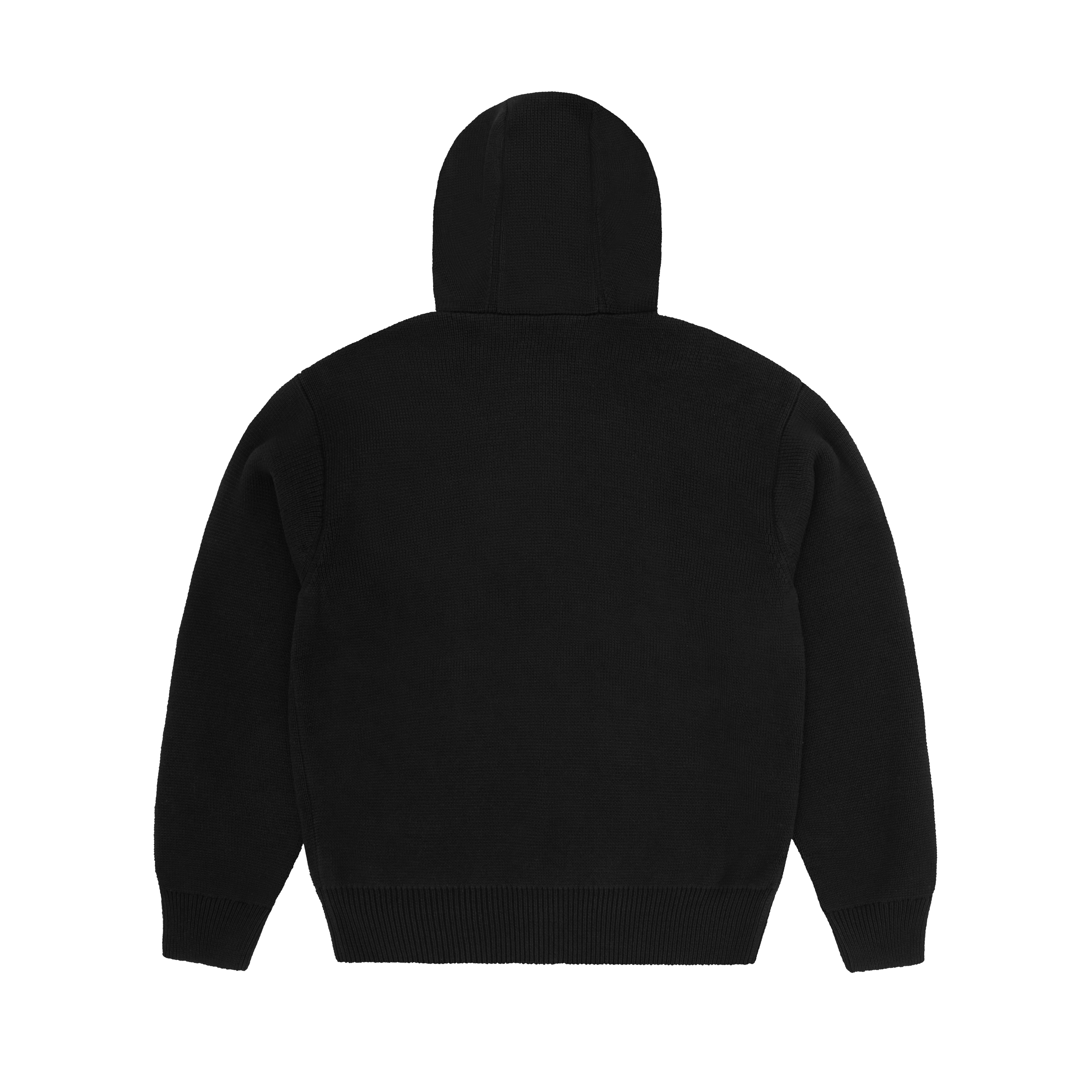 3M COLLEGE KNIT ZIP HOODIE  [BLACK]