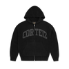 3M COLLEGE KNIT ZIP HOODIE  [BLACK]