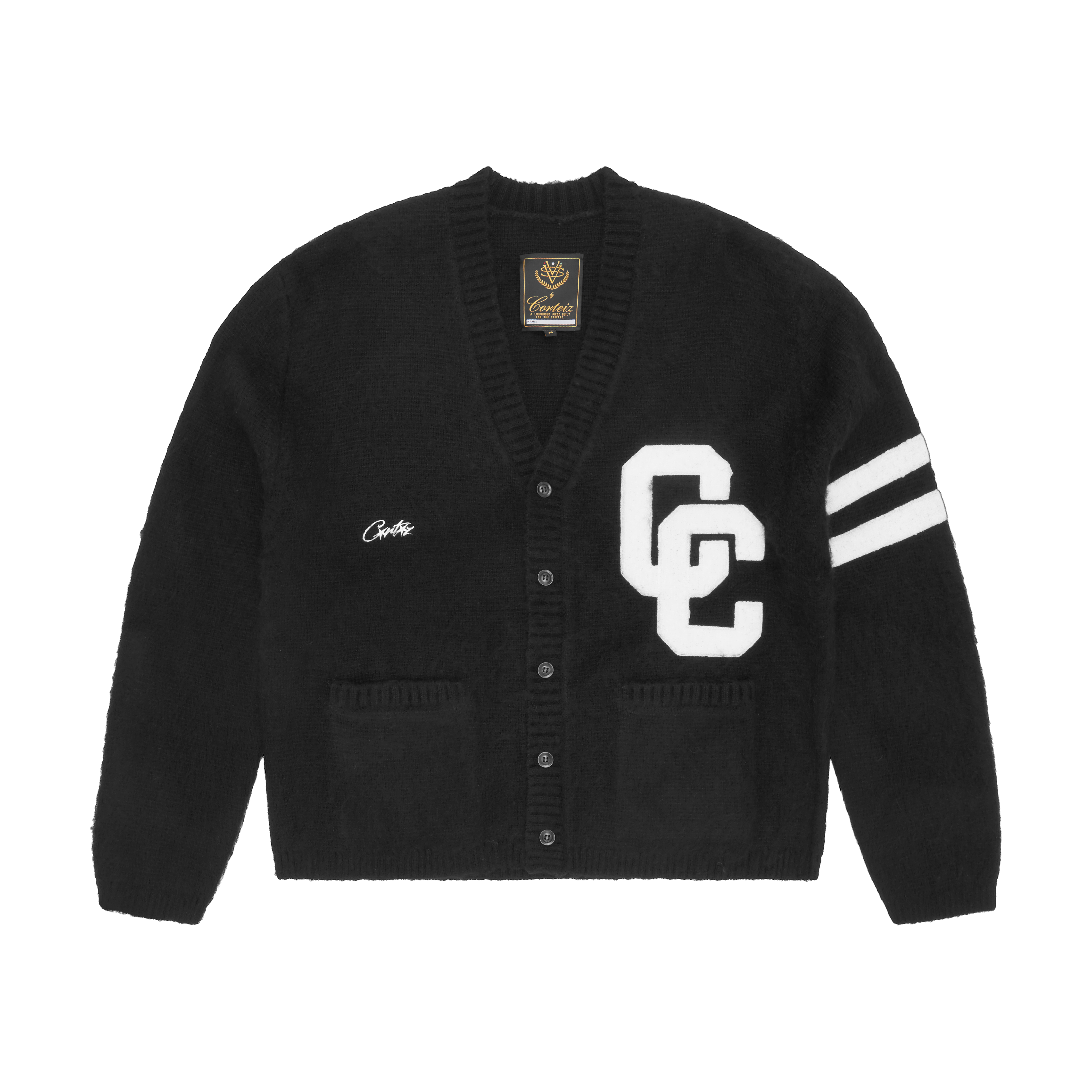 COLLEGE CARDIGAN [BLACK]