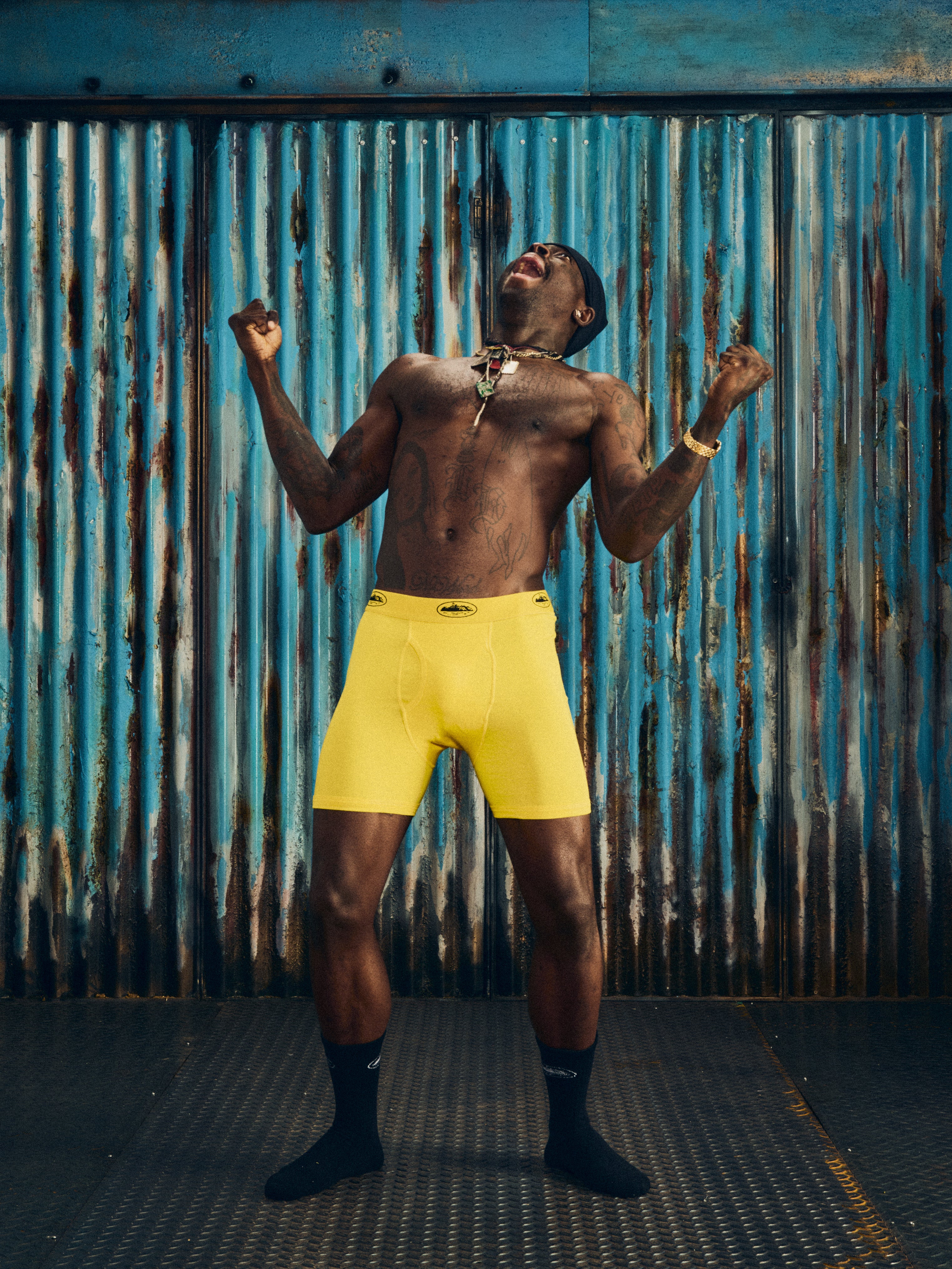 下着・アンダーウェア Corteiz Alcatraz Boxers 3 Pack - Yellow YELLOW ALCATRAZ BOXERS [3 PACK] – CRTZRTW