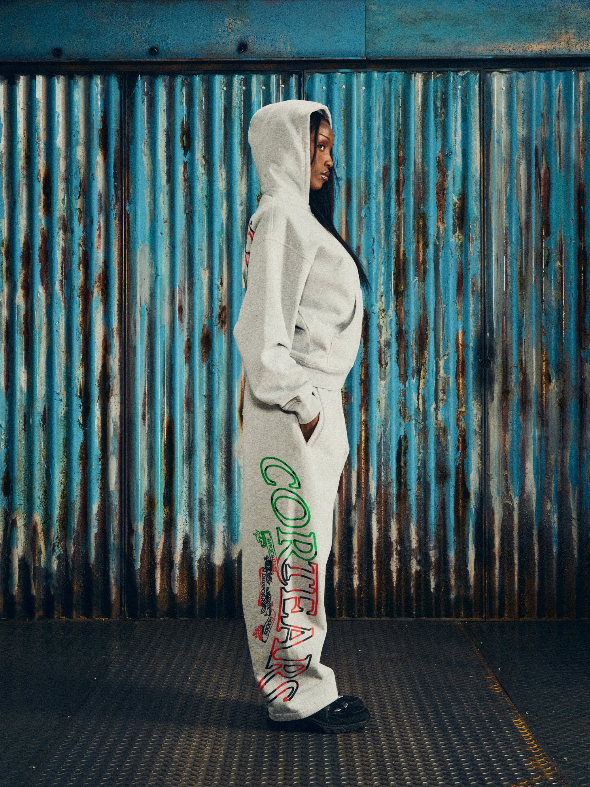 CORTEARS ROYALE OPEN HEM SWEATPANT [HEATHER GREY]