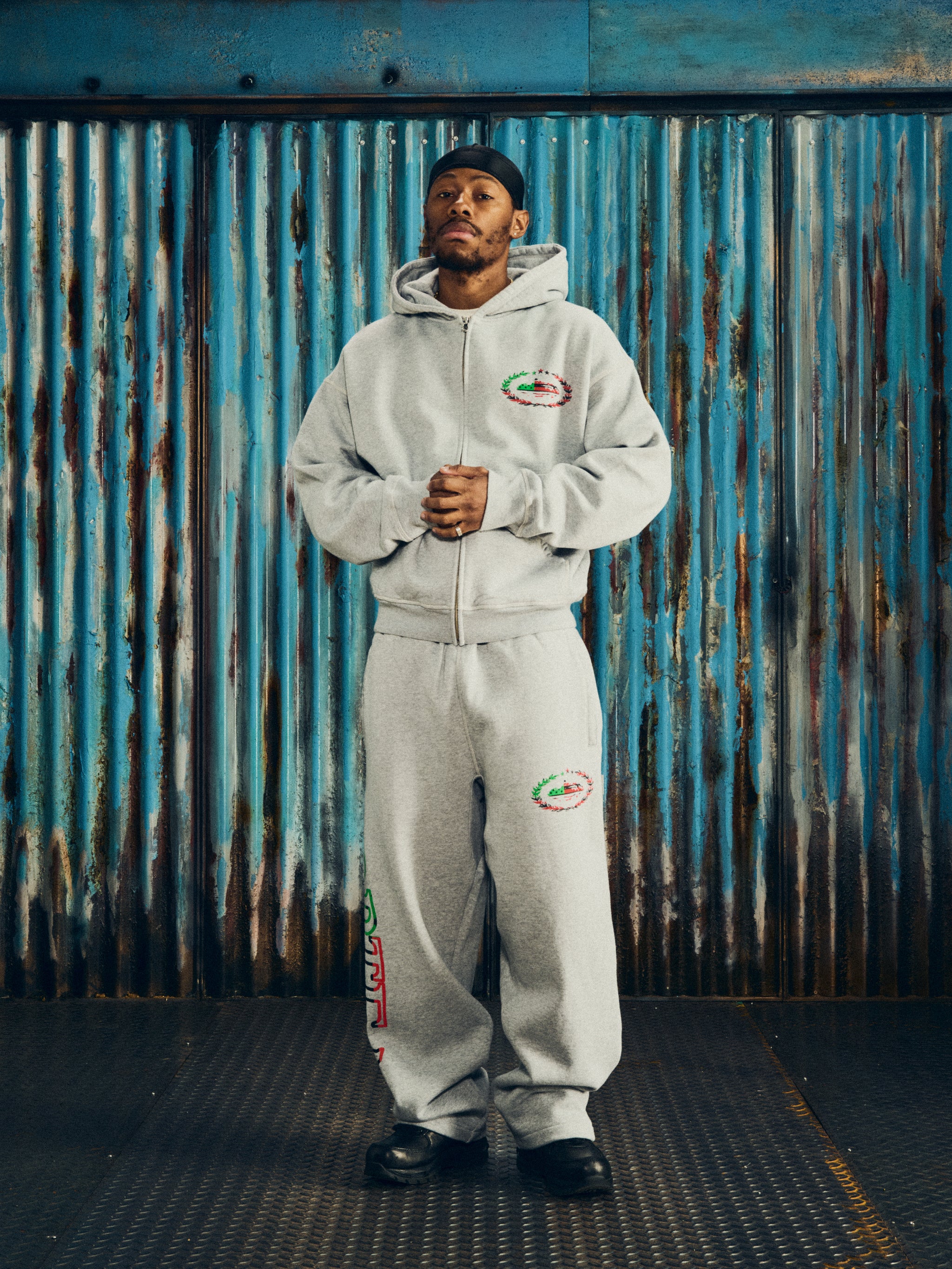 CORTEARS ROYALE ZIP HOODIE [HEATHER GREY]