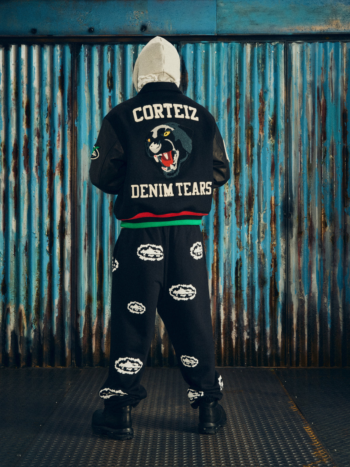 CORTEARS PANTHER VARSITY JACKET [BLACK]