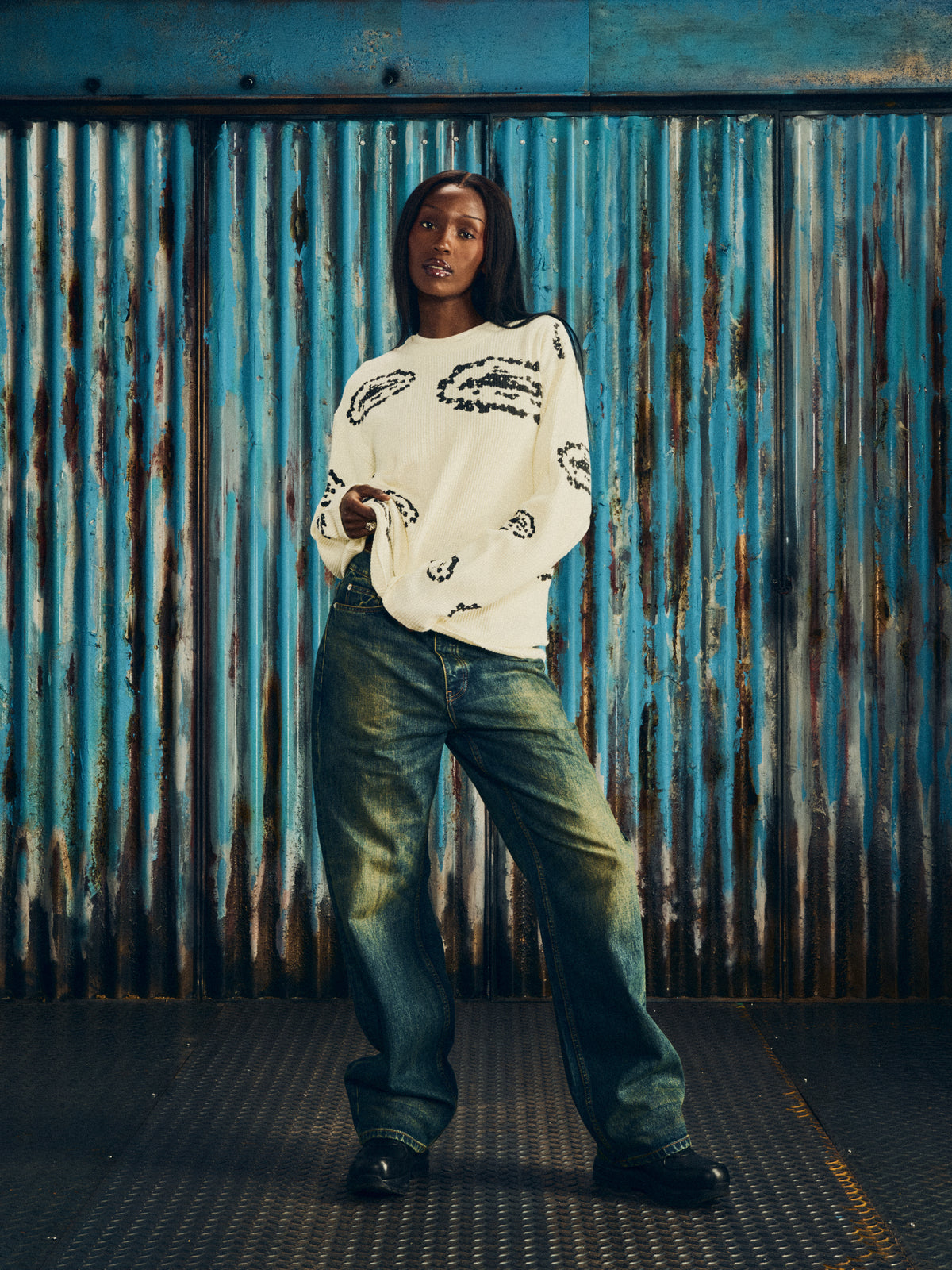 ISLAND WREATH WAFFLE THERMAL [CREAM]