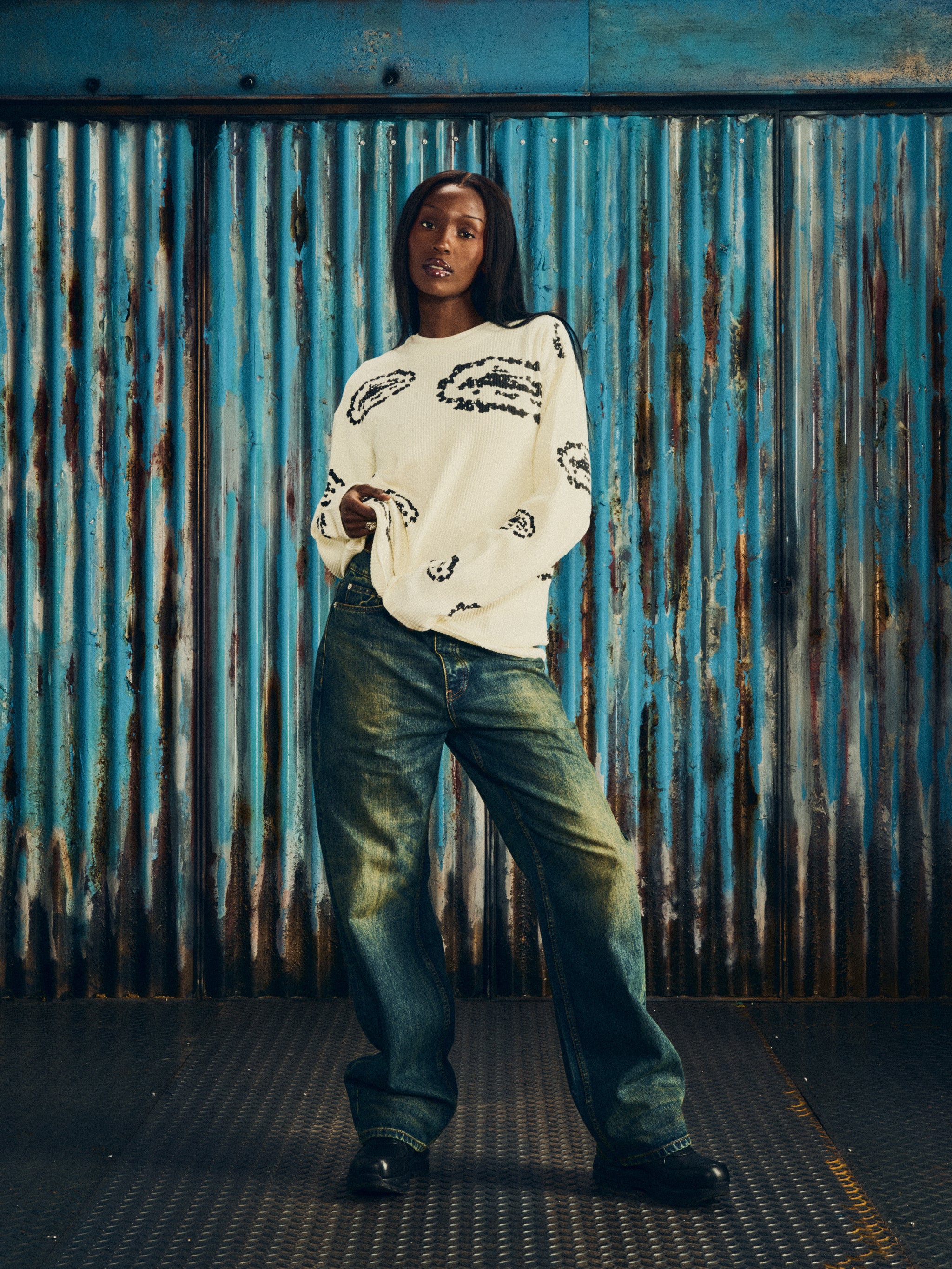 ISLAND WREATH WAFFLE THERMAL [CREAM]