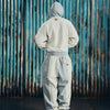 HMP CONTRAST PANEL OPEN HEM SWEATPANT [HEATHER GREY]
