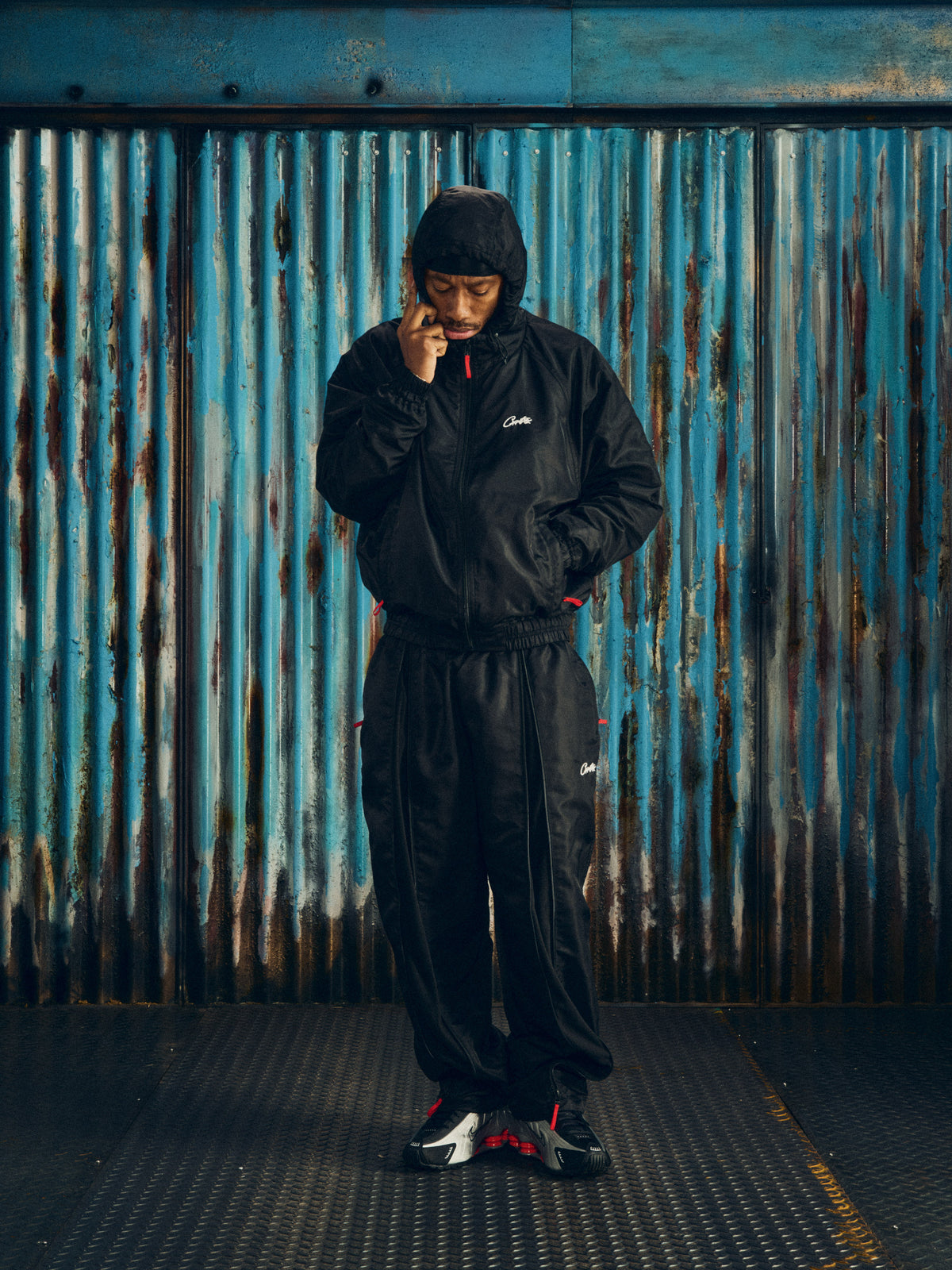 HMP MILANO NYLON TRACK PANT [BLACK]