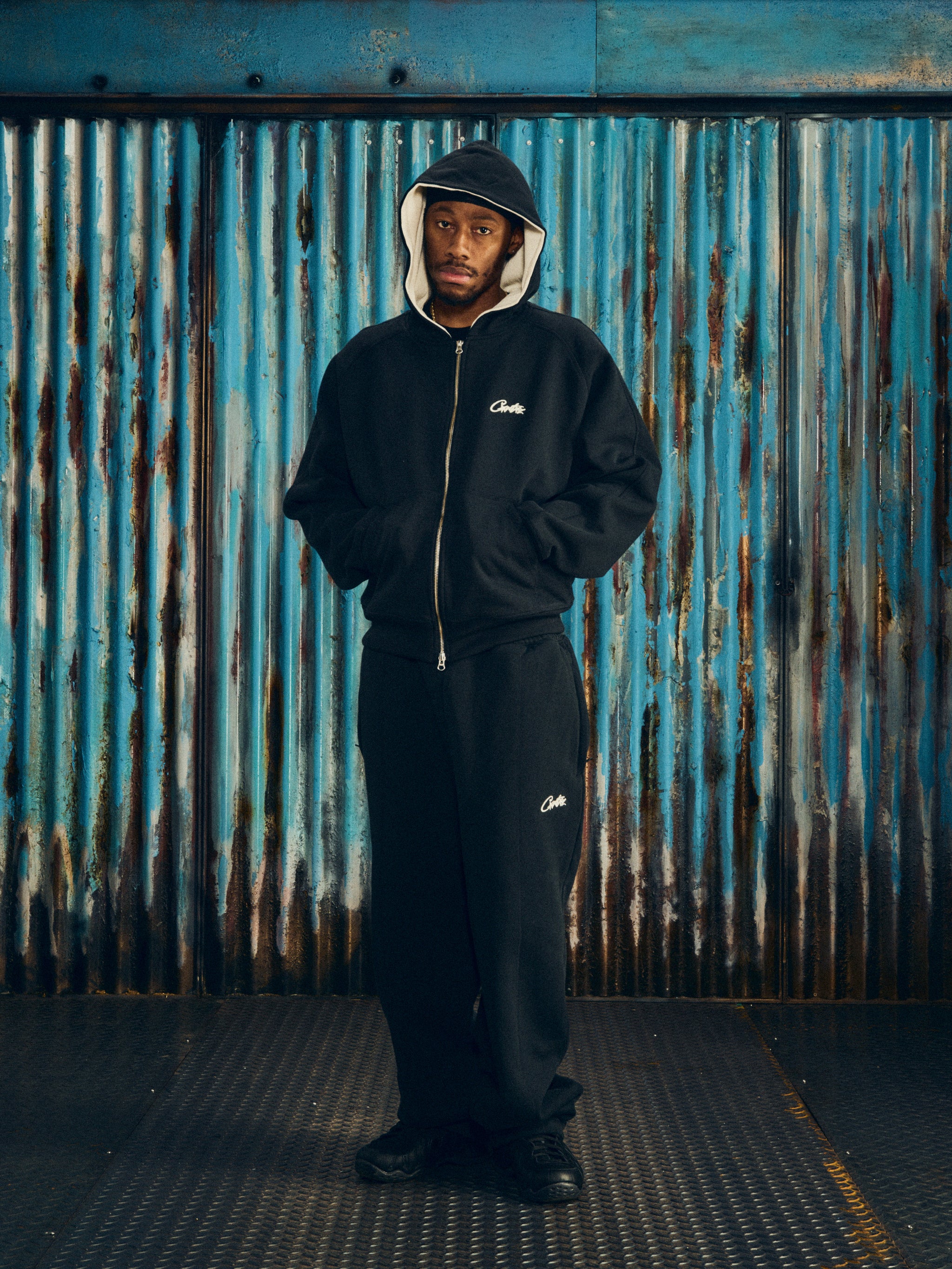 HMP OPEN HEM SWEATPANT [BLACK]