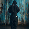 HMP OPEN HEM SWEATPANT [BLACK]