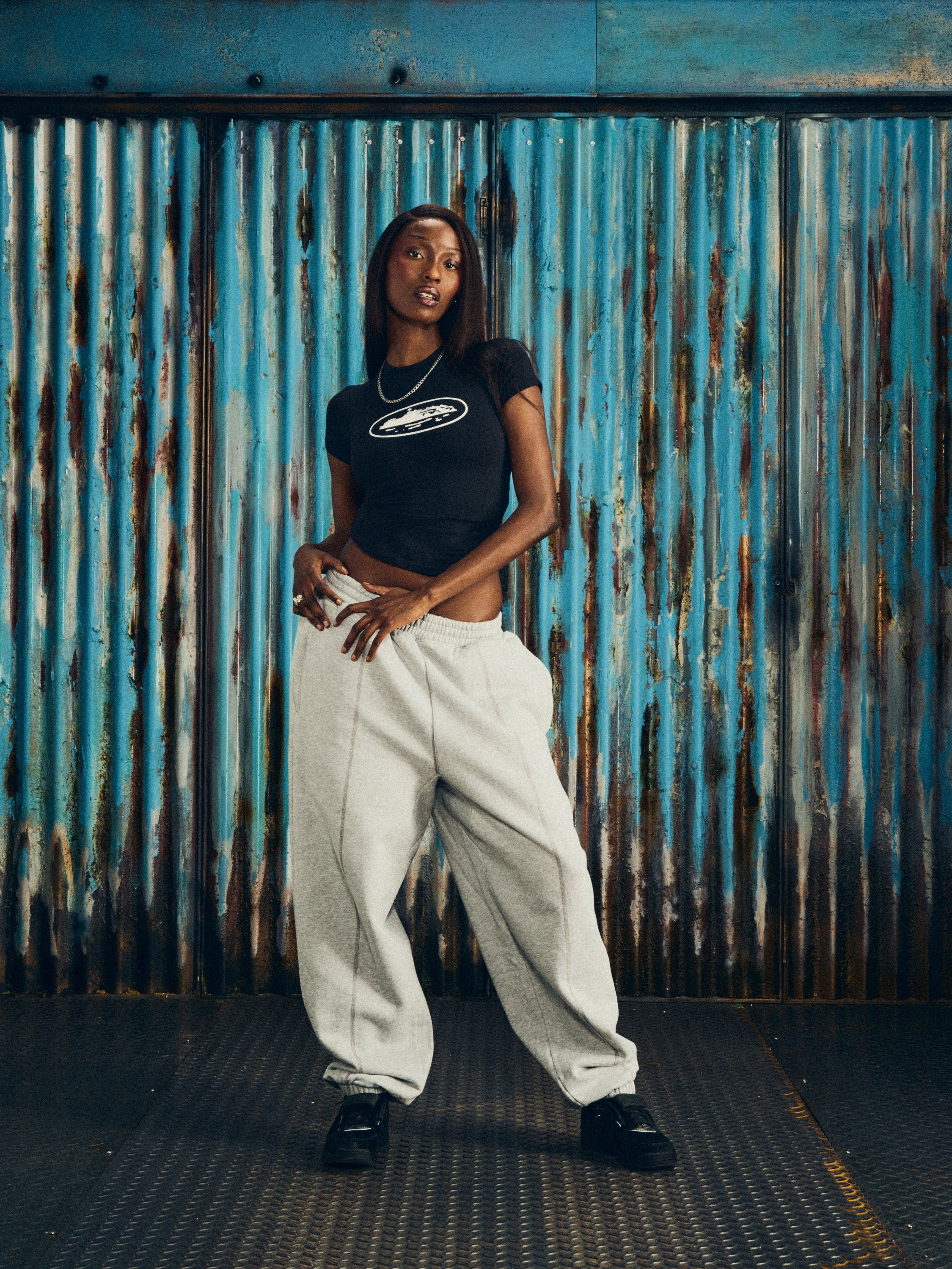 WMNS ALCATRAZ BABY TOP [BLACK & WHITE]