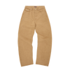 CREST CHAINSTITCH BAGGY JEANS [TAN]