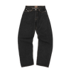 CREST CHAINSTITCH BAGGY JEANS [WASHED BLACK]