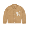 CREST CHAINSTITCH DENIM JACKET [TAN]