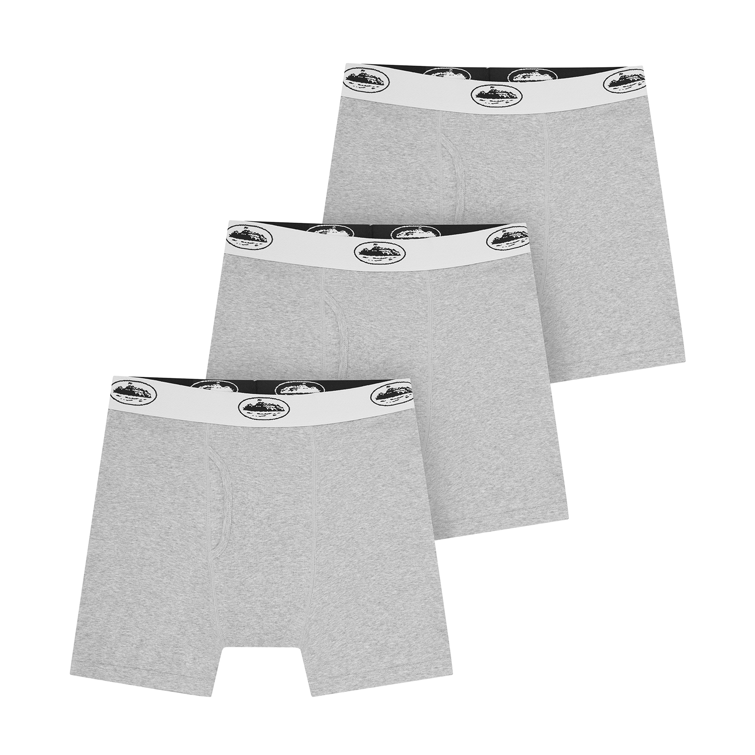 GREY ALCATRAZ BOXERS [3 PACK]