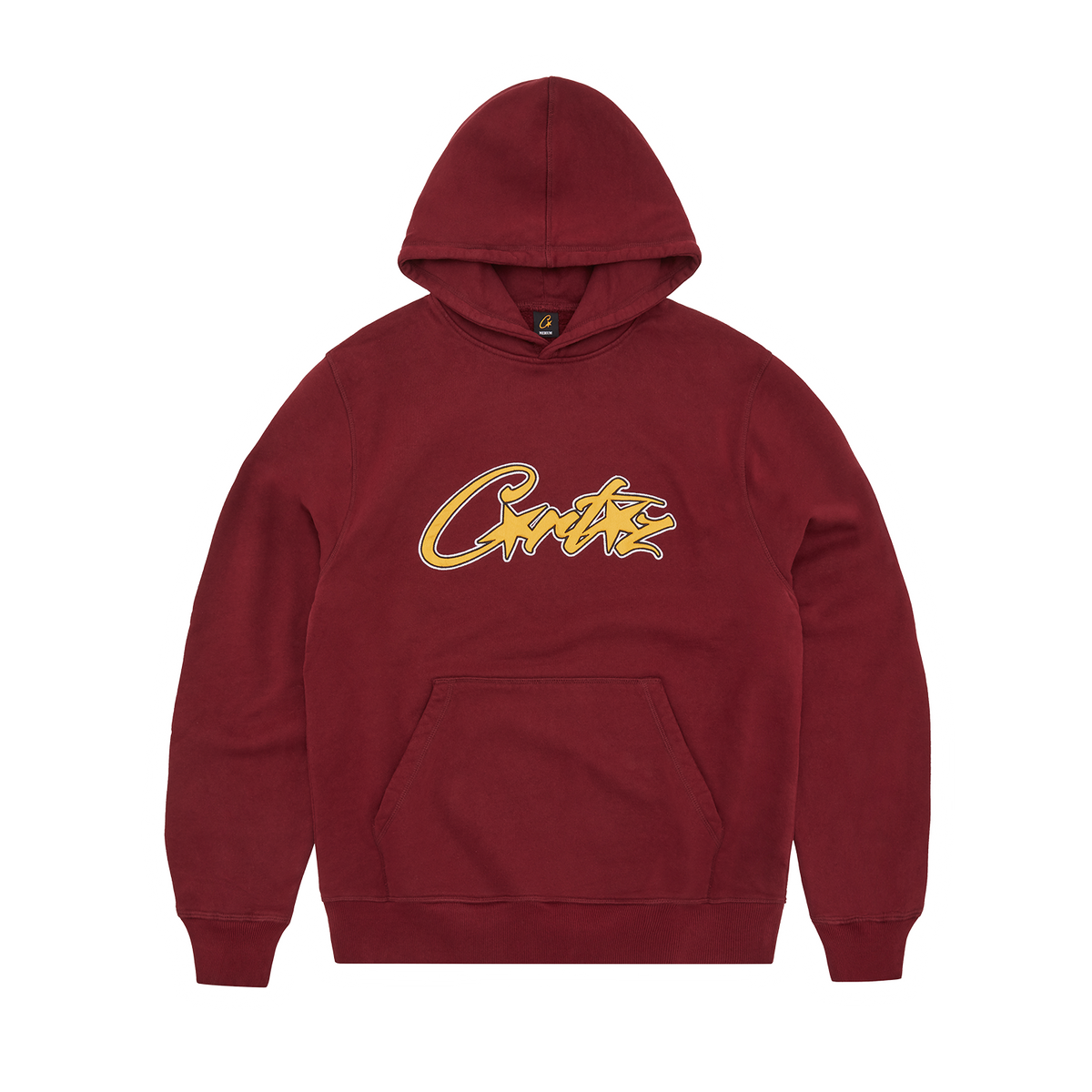 SATIN APPLIQUE ALLSTARZ HOODIE [MAROON]