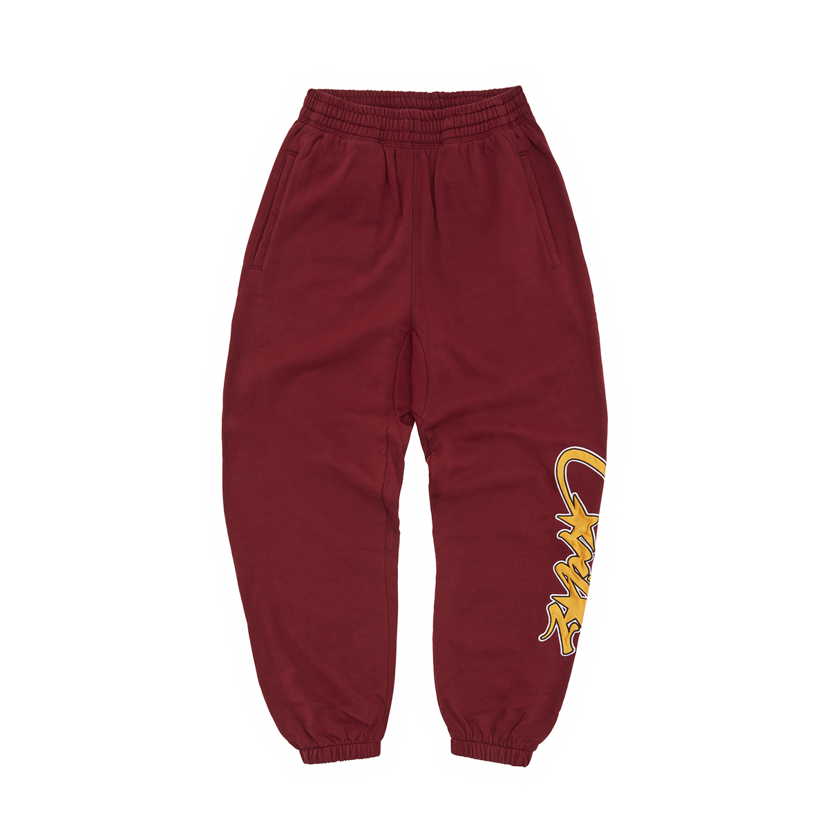 SATIN APPLIQUE ALLSTARZ JOGGERS [MAROON]