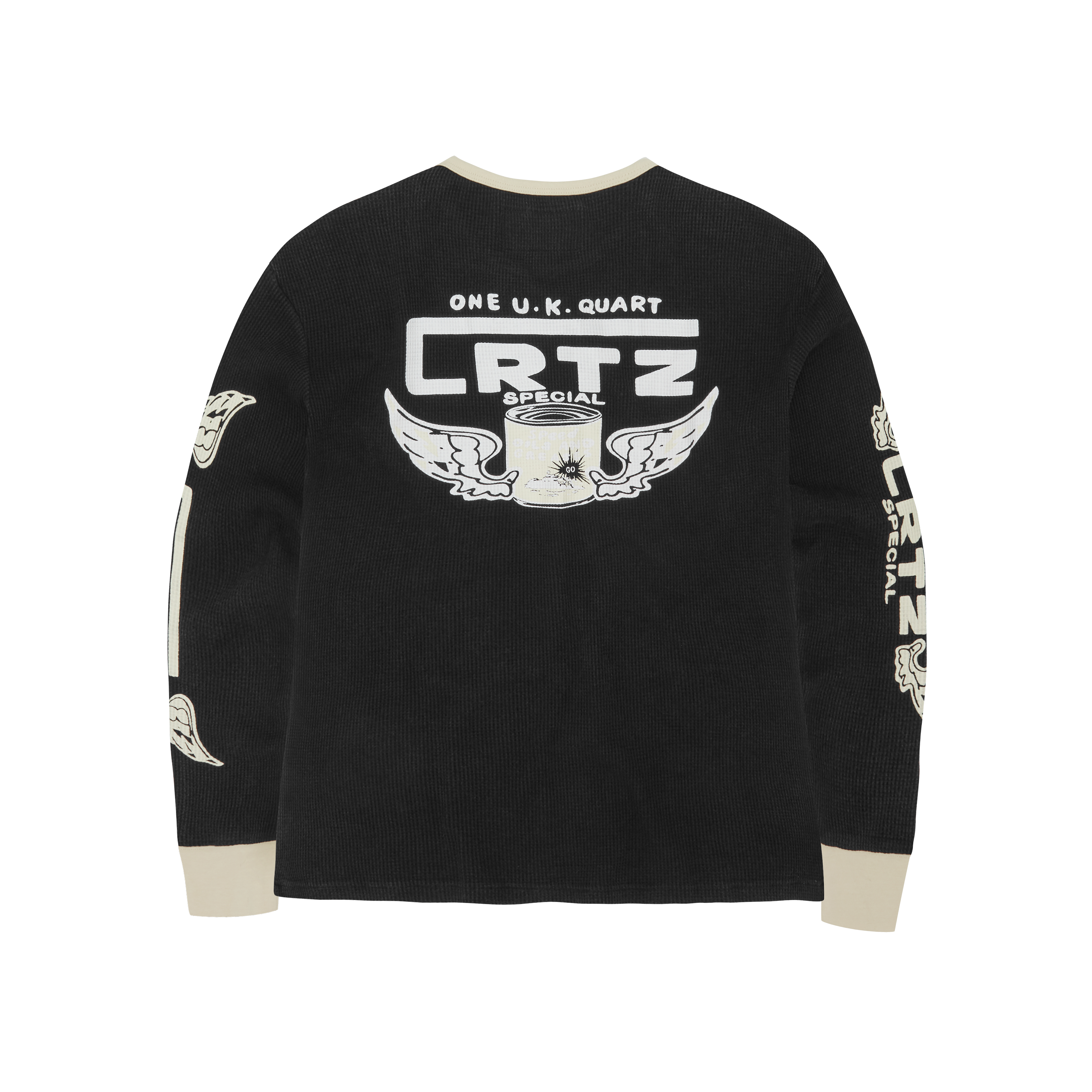 GASOLINA WAFFLE LONGSLEEVE [BLACK]