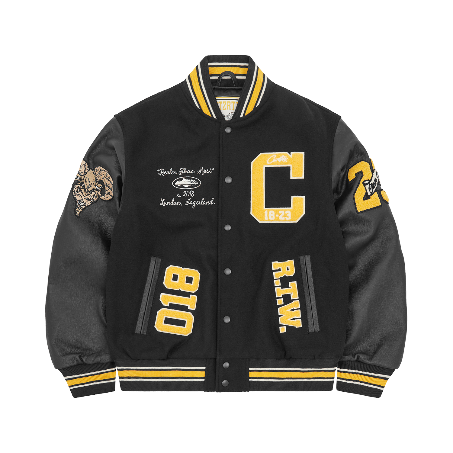 GOAT VARSITY JACKET [BLACK]