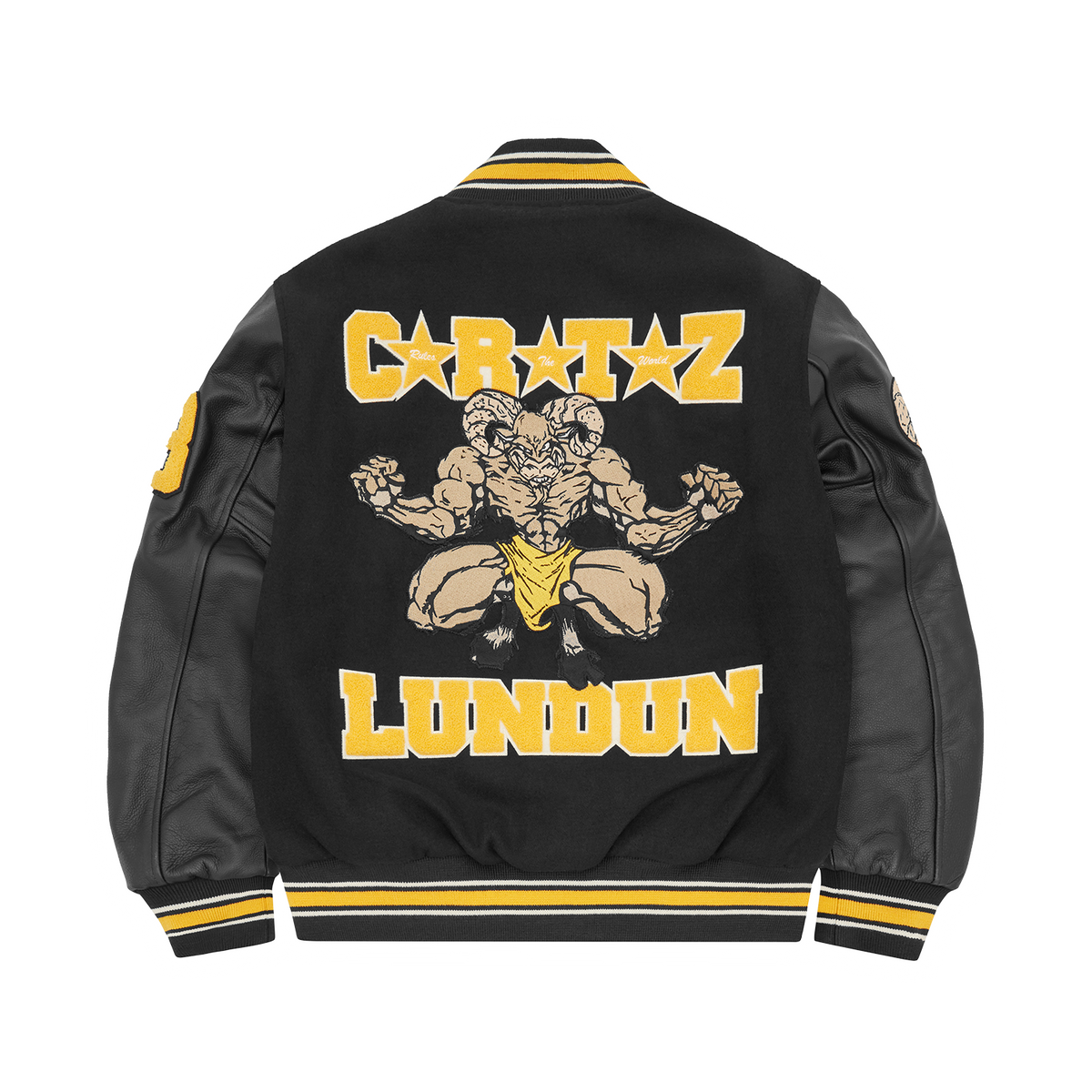 GOAT VARSITY JACKET [BLACK]