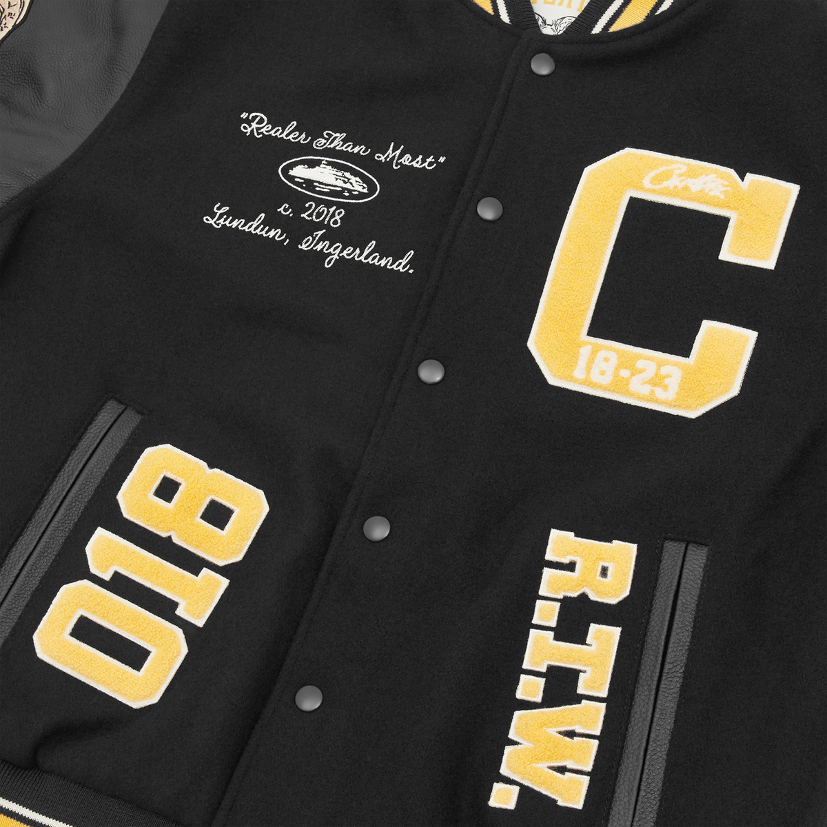GOAT VARSITY JACKET [BLACK]
