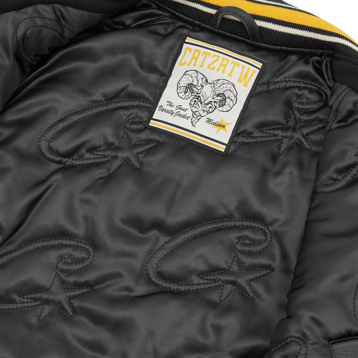 GOAT VARSITY JACKET [BLACK]