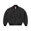 OLDE ENGLISH QUILTED BOMBER JACKET [BLACK]